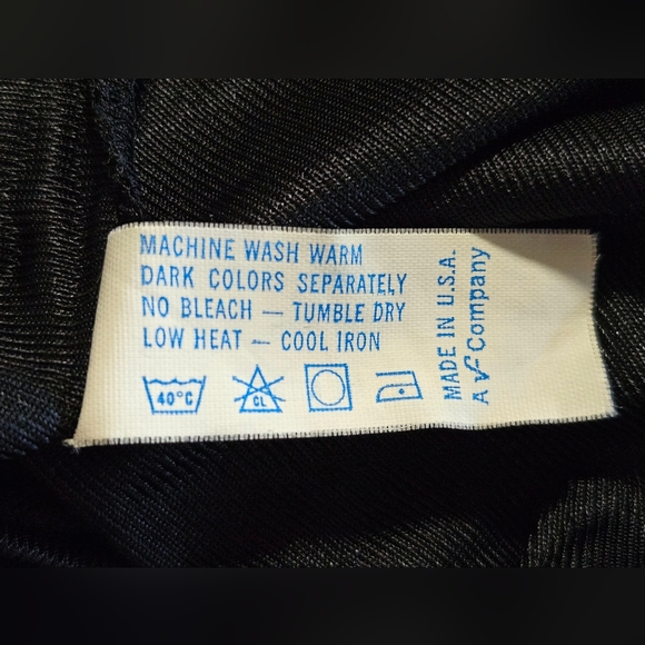 SOLD • Vintage Vanity Fair Teddy • 36 • Black Lace • Nylon • Snap Crotch - Picture 6 of 6